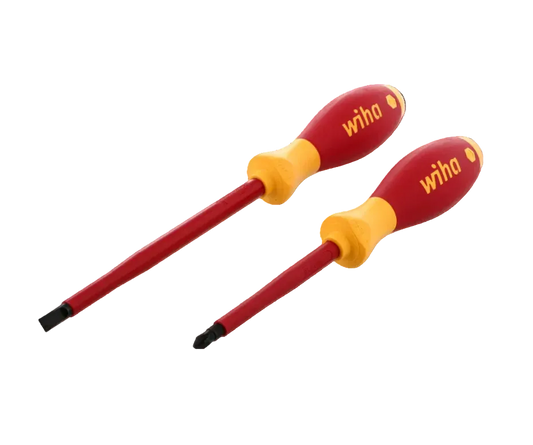 2 Piece Insulated SoftFinish Slotted and Phillips Screwdriver Set