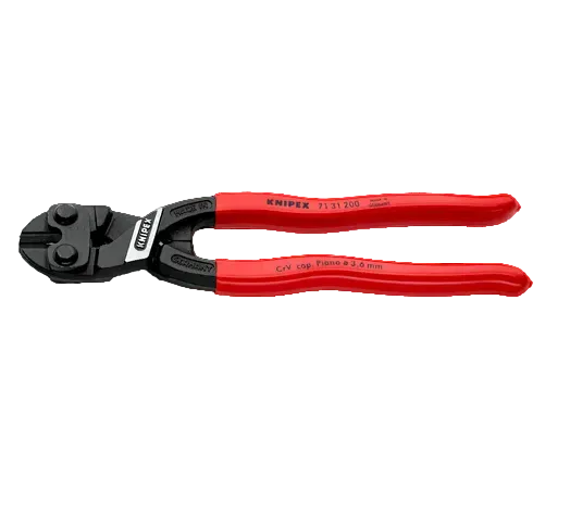8 IN Co Bolt® High Leverage Compact Bolt Cutters Notched Blade