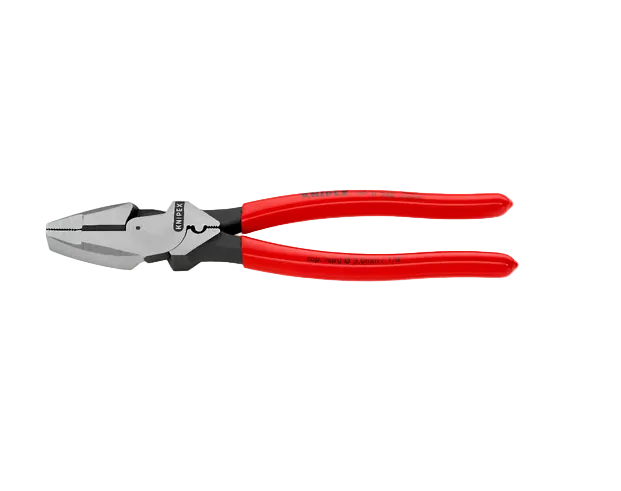 9 1/2 IN High Leverage Lineman's Pliers New England with Fish Tape Puller & Crimper