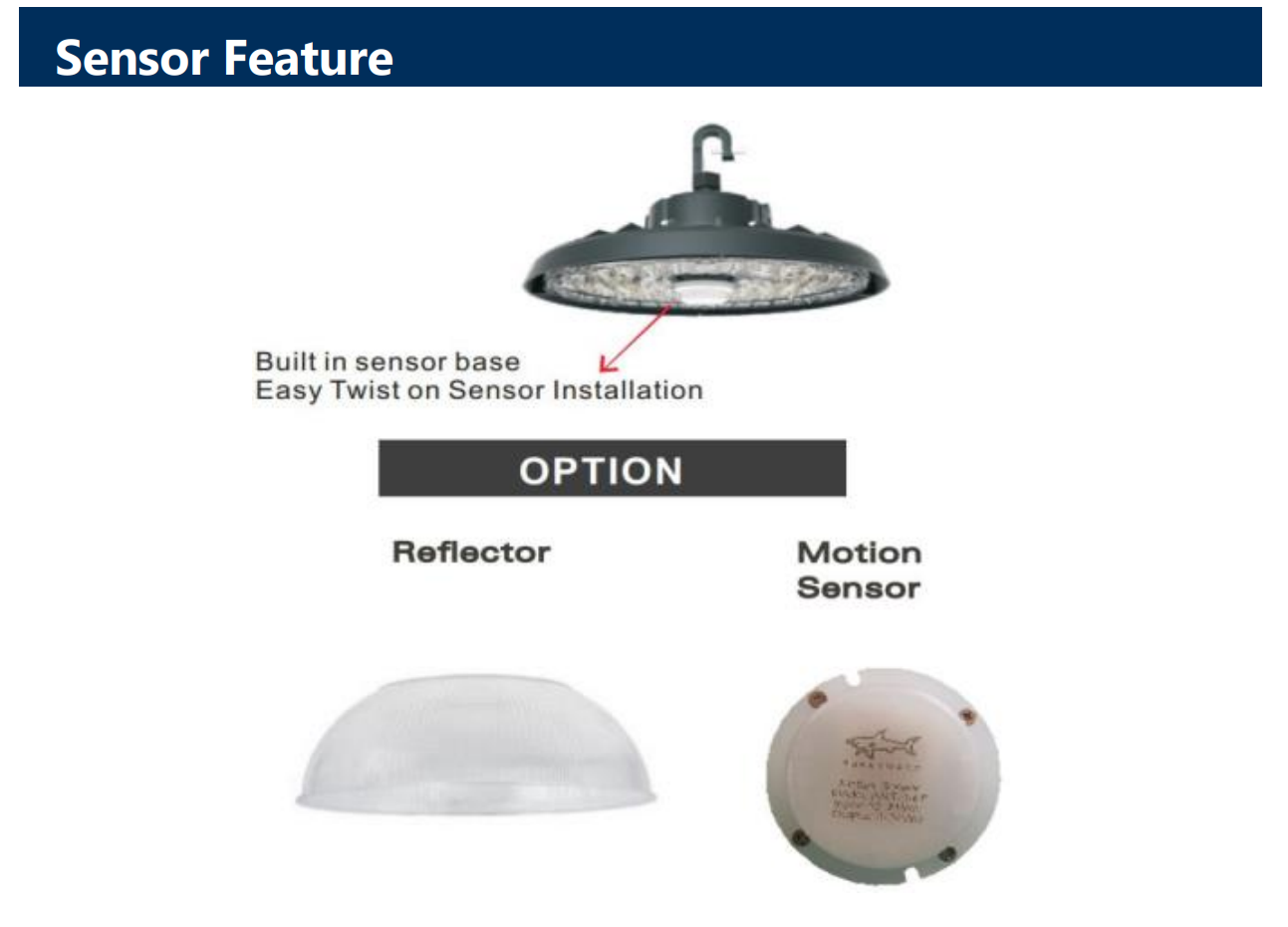 300W UFO HIGHBAY (WITH SENSOR)