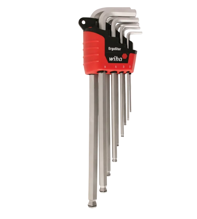 9 Piece MagicRing Ball End Long Arm Hex L-Key Set - Metric