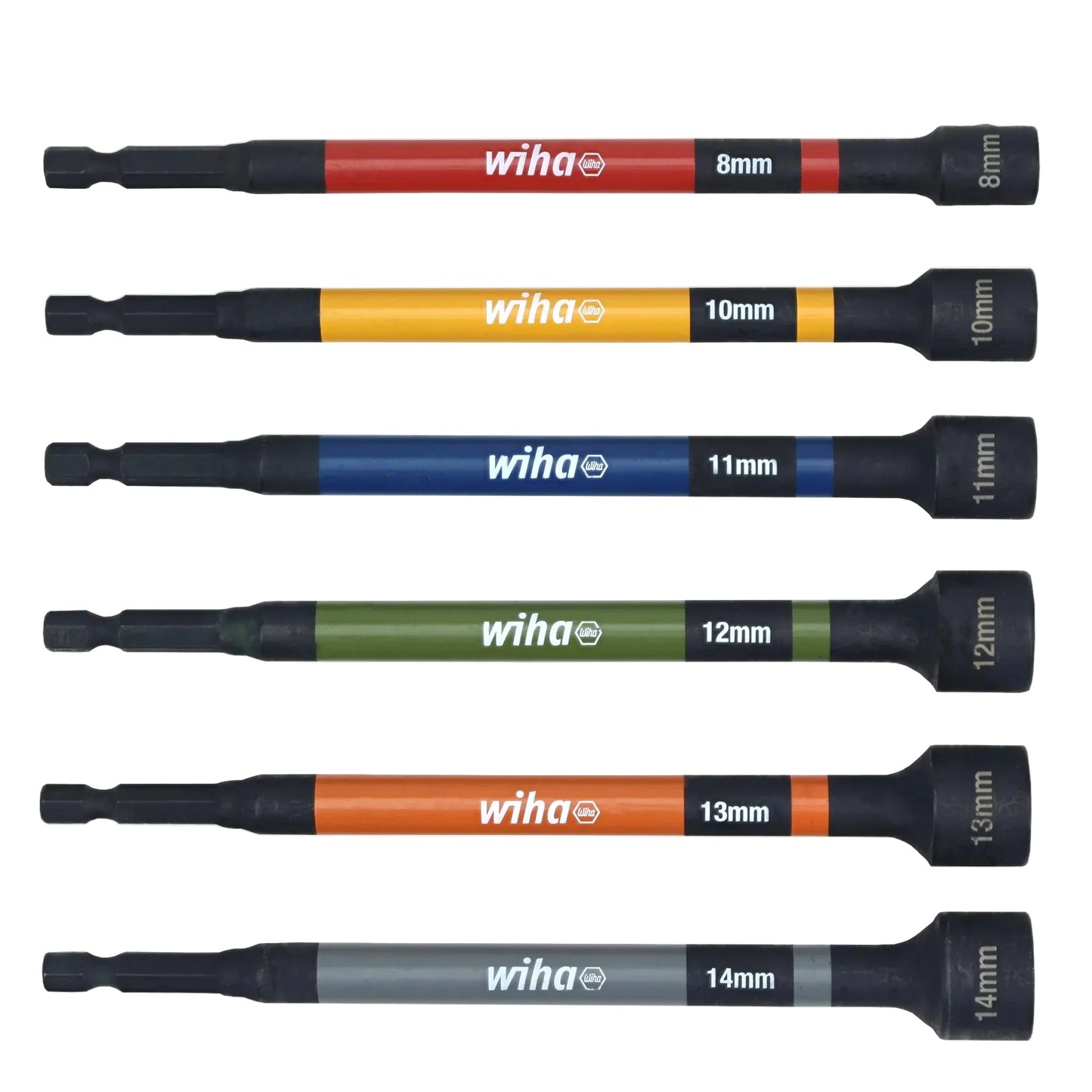 6 Piece Color Coded Magnetic Nut Setter Metric Set